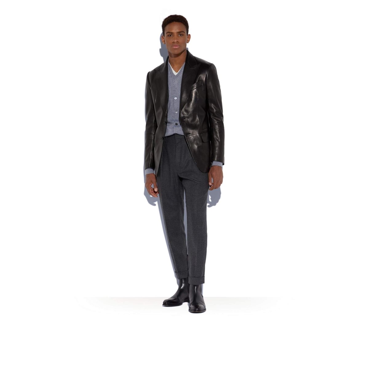 Vêtements D'extérieur Tom Ford Nappa Plonge Sartorial Blazer Homme Noir | XWNIP-6517