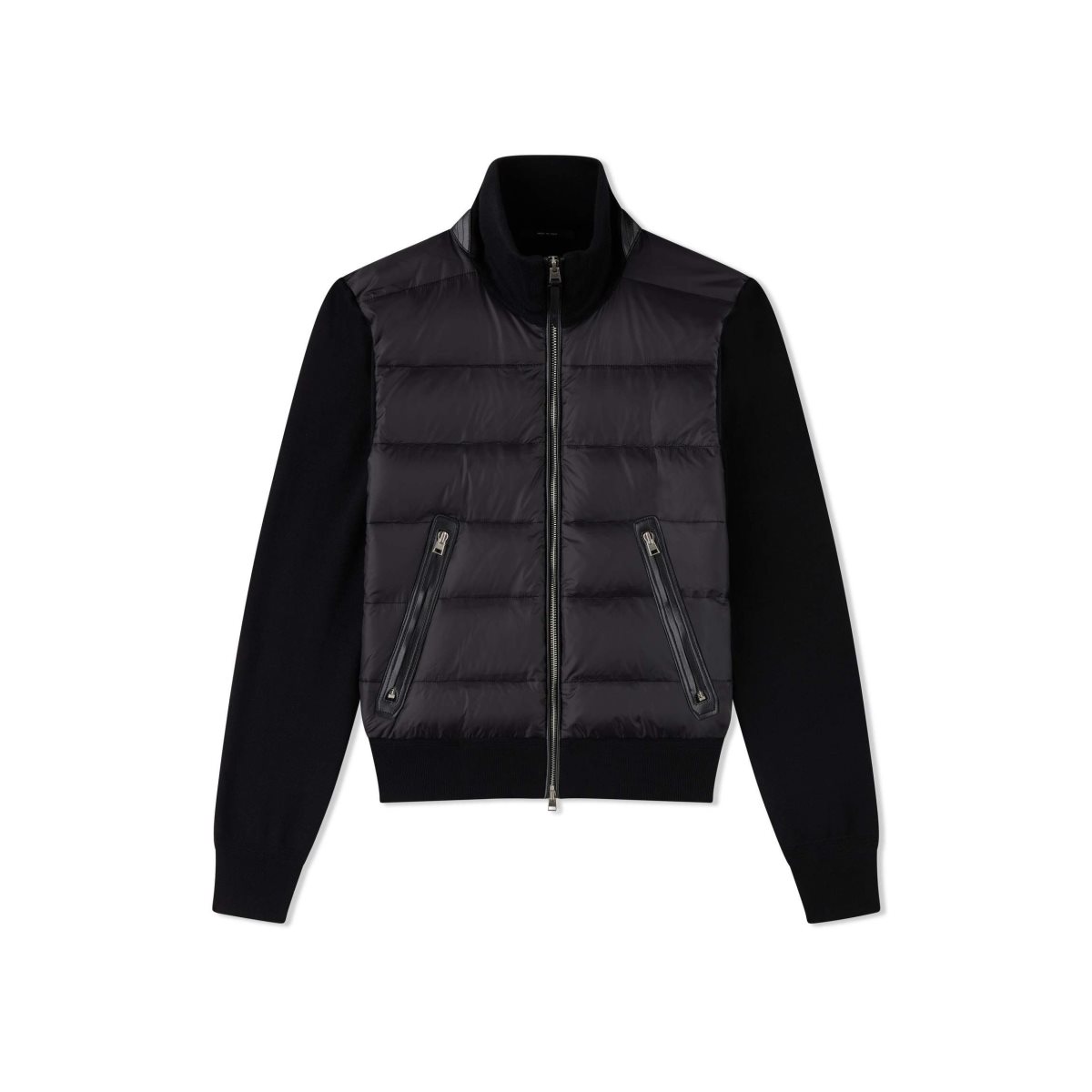 Vêtements D\'extérieur Tom Ford Nylon Down Front Blouson Homme Noir | JHBPS-4079