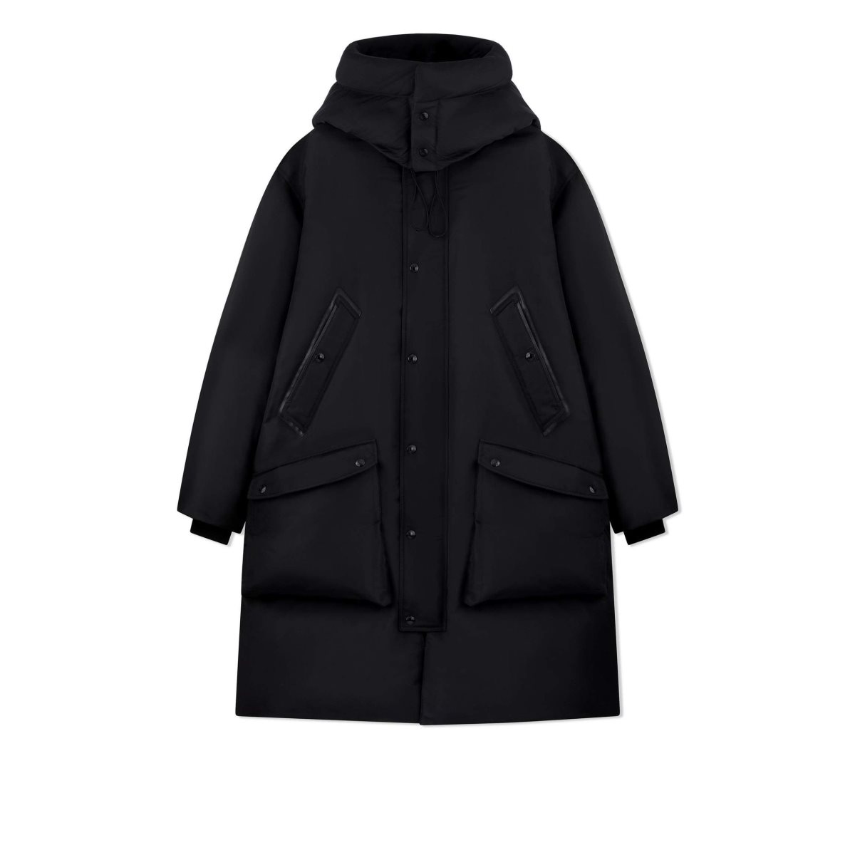 Vêtements D\'extérieur Tom Ford Silk Blend Down-fill Coat Homme Noir | BUCYT-4186