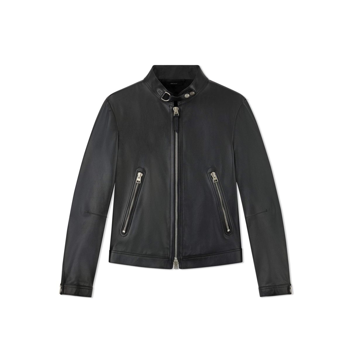 Vêtements D\'extérieur Tom Ford Soft Cuir Cafe Vélo Homme Noir | VILXU-0132