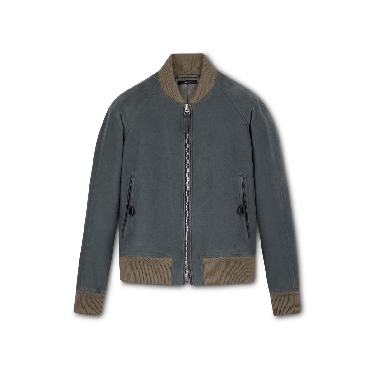 Vêtements D\'extérieur Tom Ford Soft Moleskin Bomber Homme Bleu | ENUPI-7038