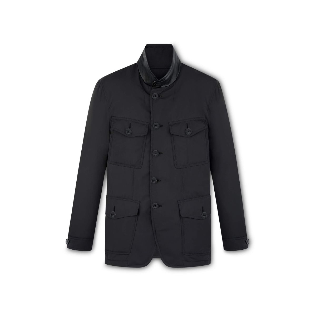 Vêtements D\'extérieur Tom Ford Techno Four Pocket Military Jacket Homme Noir | SRMUQ-7159