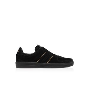 Baskets Tom Ford Daim Radcliffe Homme Noir Doré Noir | ENUIF-9504