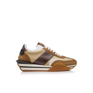 Baskets Tom Ford Daim Technical Fabric James Homme Hazel | YNSCT-0947