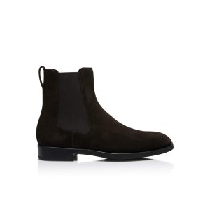 Bottes Tom Ford Daim Robert Chelsea Homme Chocolat | MYSIO-2573