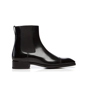 Bottes Tom Ford Gianni Cuir Cap Embout Chelsea Homme Noir | OXELT-8694