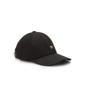 Chapeaux Tom Ford Coton Tela Tf Baseball Femme Noir | IHQEF-1849