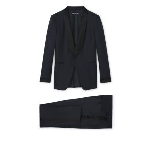 Costumes Tom Ford Navy Twill O'Connor Tuxedo Homme Bleu Marine | YRHPI-1784