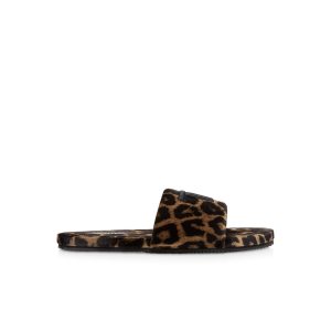 Espadrillas Tom Ford Leopard Print Velour Harrison Homme Marron Noir | OAXWP-0243