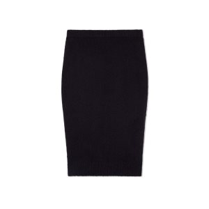 Jupe Tom Ford Stretch Coton Cashmere Femme Noir | LWSYR-1495