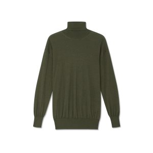 Knitwear Tom Ford Fine Cashmere Silk Turtleneck Femme Vert | JAFHB-1038