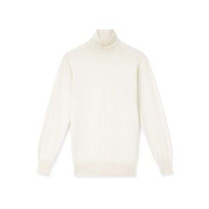 Knitwear Tom Ford Fine Cashmere Silk Turtleneck Femme Chalk | OJGSC-5823