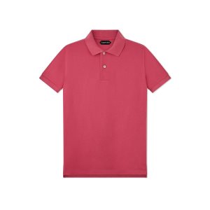 Knitwear Tom Ford Tennis Piquet Polo Homme Corail | QVOZN-3045