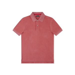 Knitwear Tom Ford Towelling Polo Homme Corail | QYBNH-2087