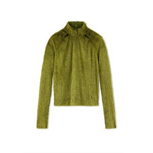 Knitwear Tom Ford Viscose 'Fur' Turtleneck Top Femme Vert | REGIV-0276