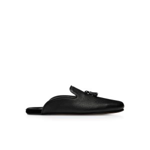 Loafers Tom Ford Grain Cuir Winston Chaussons Homme Noir | YTDNB-9425