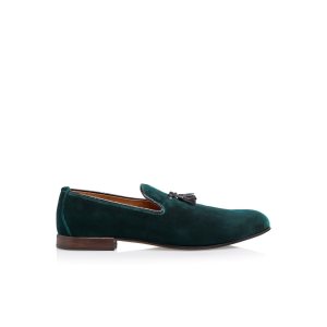 Loafers Tom Ford Velvet Nicolas Chaussons Homme Vert Foncé | DKJHN-1580