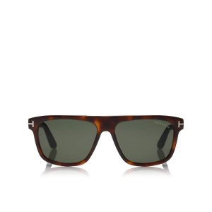 Lunettes de Soleil Tom Ford Cecilio Homme Noir | YGQUP-2176