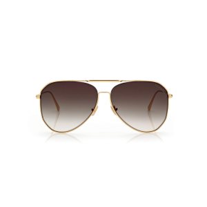 Lunettes de Soleil Tom Ford Charles Femme Doré Foncé | ZVJYE-7318