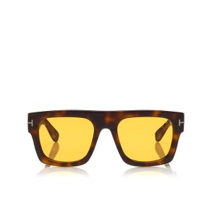 Lunettes de Soleil Tom Ford Fausto Homme Havana | OXQJZ-7968