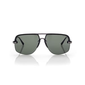 Lunettes de Soleil Tom Ford Hugo Homme Grise Vert | EMAZW-0925