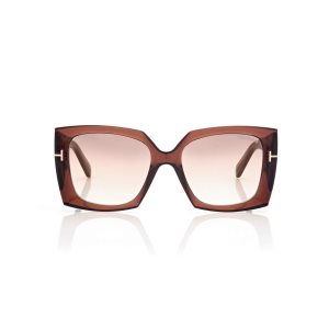 Lunettes de Soleil Tom Ford Jacquetta Femme Marron | QXSGB-3418