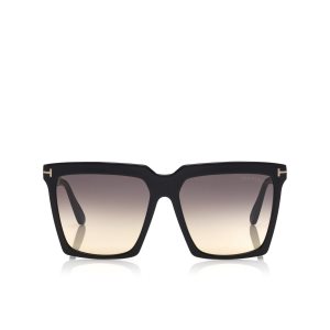 Lunettes de Soleil Tom Ford Sabrina Femme Noir | VMYBA-2451