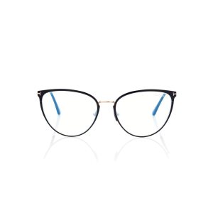 Optique Tom Ford Blue Block Cat Eye Femme Noir | JDLVE-3601