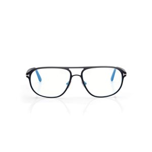 Optique Tom Ford Blue Block Navigator Homme Noir | LQHUY-1972