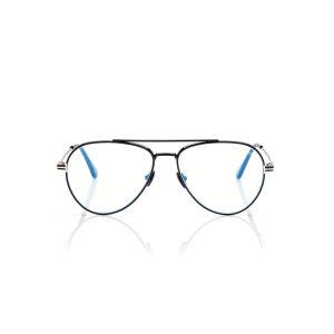 Optique Tom Ford Blue Block Pilot Shape Femme Noir | HXFNR-2613