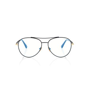 Optique Tom Ford Blue Block Pilot Shape Femme Noir | XHPKF-4297