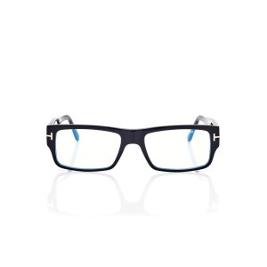 Optique Tom Ford Blue Block Rectangular Homme Noir | UAMCK-4378