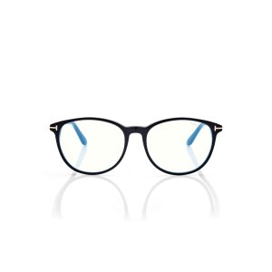 Optique Tom Ford Blue Block Soft Cat Eye Femme Noir | NTQVF-5132