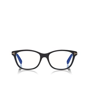 Optique Tom Ford Blue Block Soft Square Femme Noir | FZENX-8529