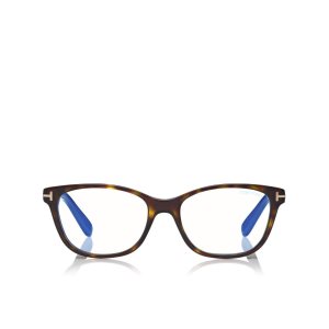 Optique Tom Ford Blue Block Soft Square Femme Noir | MYUEX-4738