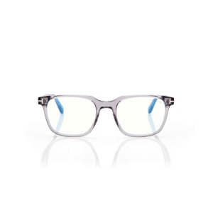 Optique Tom Ford Blue Block Square Homme Grise | KSTMO-8305