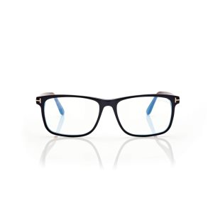 Optique Tom Ford Blue Block Square Homme Noir Marron | CTSOD-2347