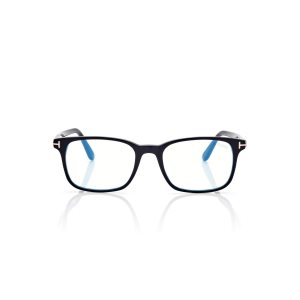 Optique Tom Ford Blue Block Square Homme Noir | FPDTR-2608