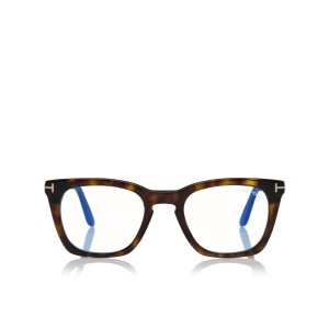 Optique Tom Ford Blue Block Square Homme Noir | MNOQB-5398