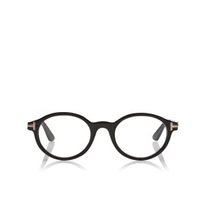 Optique Tom Ford Round Horn Homme Noir | QGDNL-8729