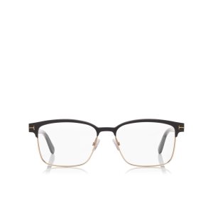 Optique Tom Ford Square Metal Frame Homme Noir | WFACD-8657