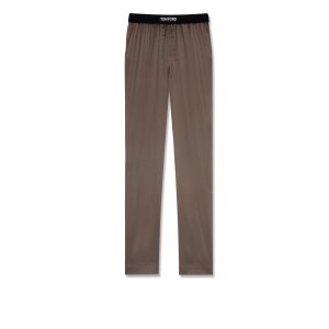 Pantalon De Pyjama Tom Ford Silk Homme Marron | ZCYRL-6537