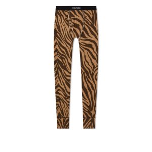 Pantalon De Pyjama Tom Ford Zebra Coton Homme Caramel | VMFKC-0723