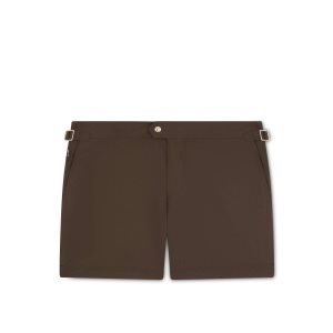 Pantalon Tom Ford Nylon Swim Shorts Homme Marron Foncé | FIWVD-6384