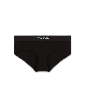 Pantalons Tom Ford Modal Signature Boy Shorts Femme Noir | GTROA-0723