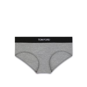 Pantalons Tom Ford Modal Signature Boy Shorts Femme Grise | VISXB-0328