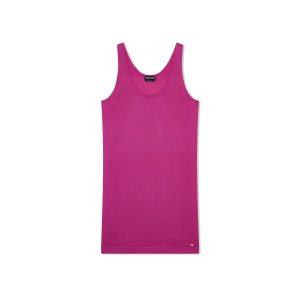 Peignoir Tom Ford Slinky Viscose Mini Tank Femme Fuschia | AUZVG-3748