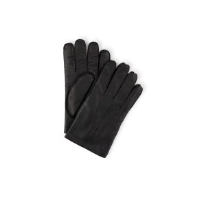 Petits Portefeuilles Tom Ford Nappa Cuir Gloves With Cashmere Lining Homme Noir | OLYWF-1278