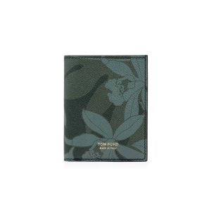 Petits Portefeuilles Tom Ford Orchid Camo Print Folding Cardholder Homme Violette Camouflage | OGKPR-9047