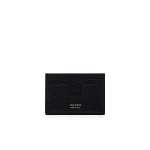 Petits Portefeuilles Tom Ford Two-tone Grain Cuir Classiche Cardholder Homme Noir Marron | RJYXI-1980